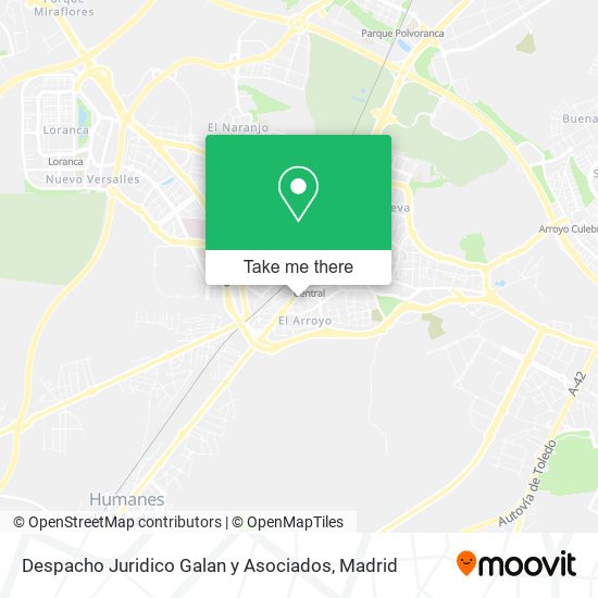 mapa Despacho Juridico Galan y Asociados