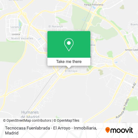 Tecnocasa Fuenlabrada - El Arroyo - Inmobiliaria map