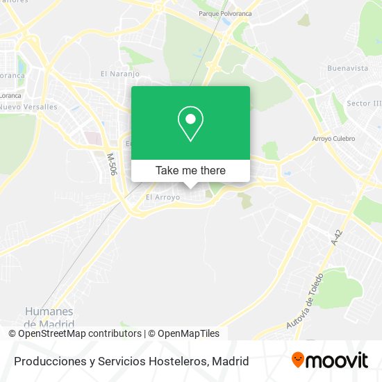 Producciones y Servicios Hosteleros map