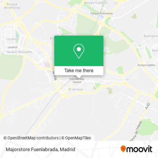 mapa Majorstore Fuenlabrada