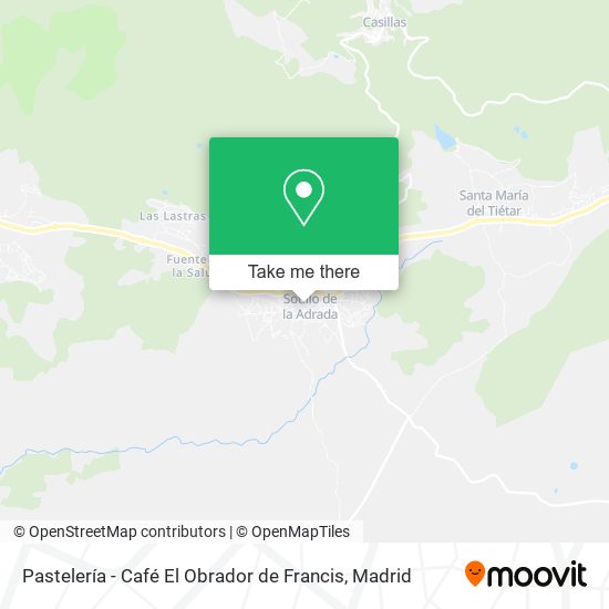 mapa Pastelería - Café El Obrador de Francis