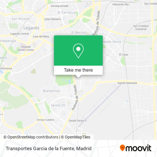 Transportes Garcia de la Fuente map