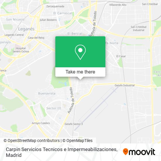Carpin Servicios Tecnicos e Impermeabilizaciones map