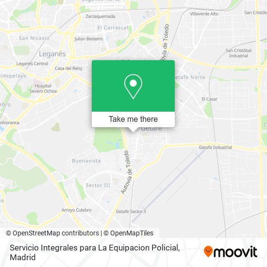 Servicio Integrales para La Equipacion Policial map