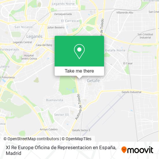 mapa Xl Re Europe Oficina de Representacion en España