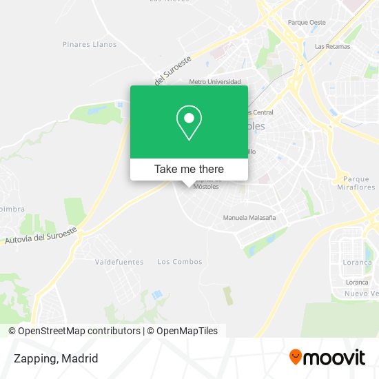 Zapping map