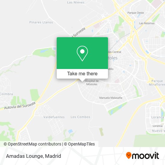 mapa Amadas Lounge