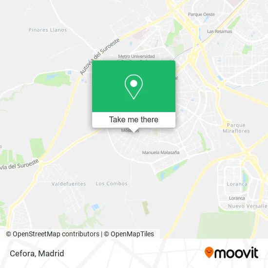 Cefora map