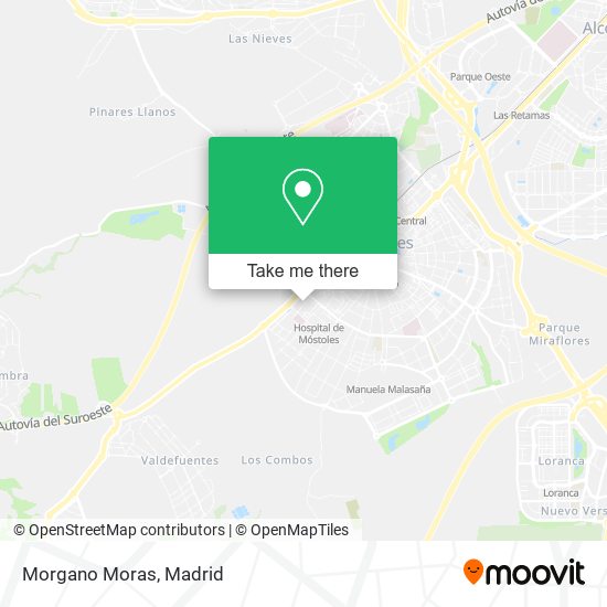 mapa Morgano Moras