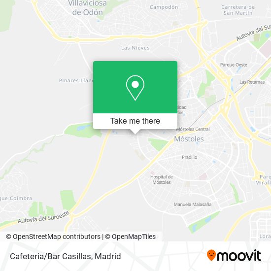 Cafeteria/Bar Casillas map