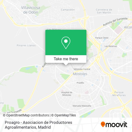 mapa Proagro - Asociacion de Productores Agroalimentarios