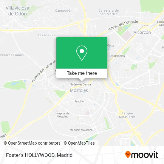 Foster's HOLLYWOOD map