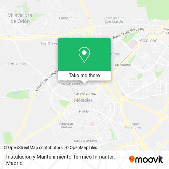 Instalacion y Mantenimiento Termico Inmanter map