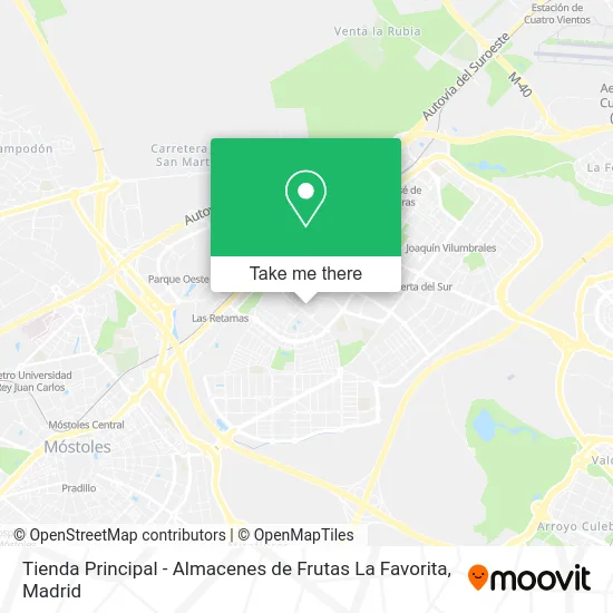 Tienda Principal - Almacenes de Frutas La Favorita map