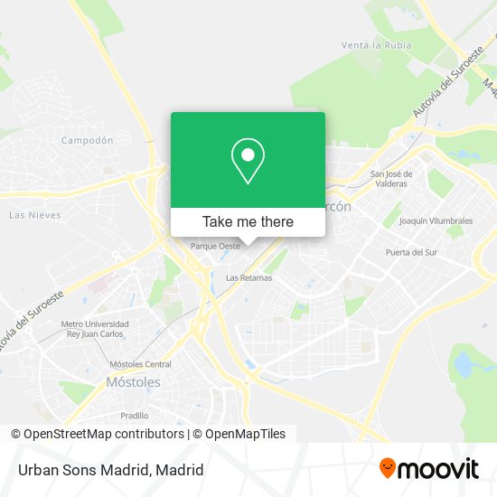 Urban Sons Madrid map