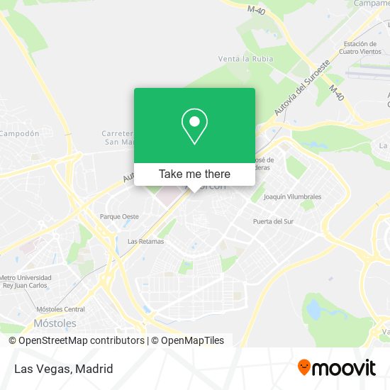 mapa Las Vegas