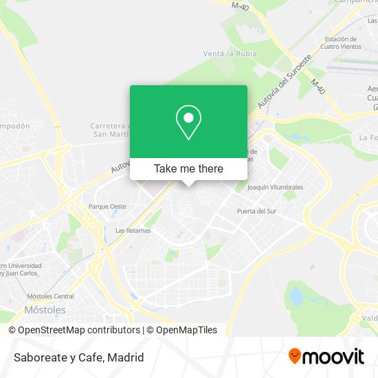 Saboreate y Cafe map