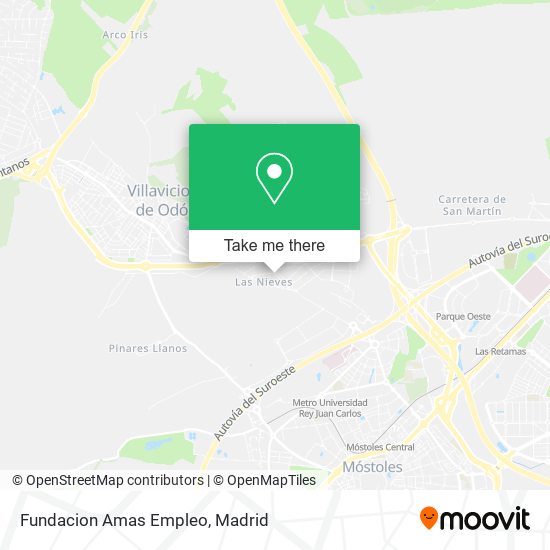 Fundacion Amas Empleo map