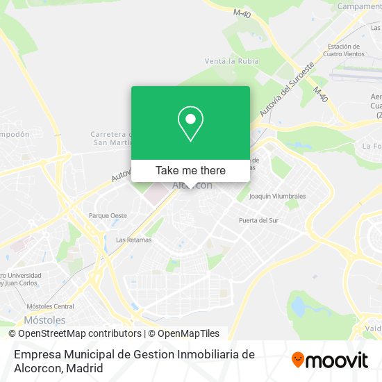 Empresa Municipal de Gestion Inmobiliaria de Alcorcon map