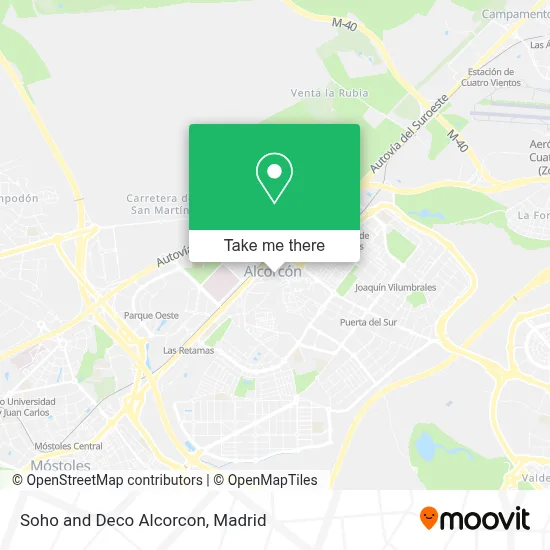 Soho and Deco Alcorcon map