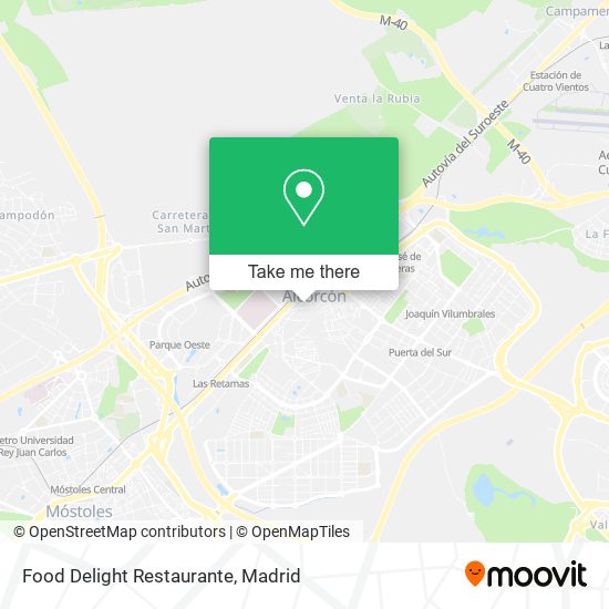 Food Delight Restaurante map