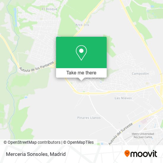 Merceria Sonsoles map