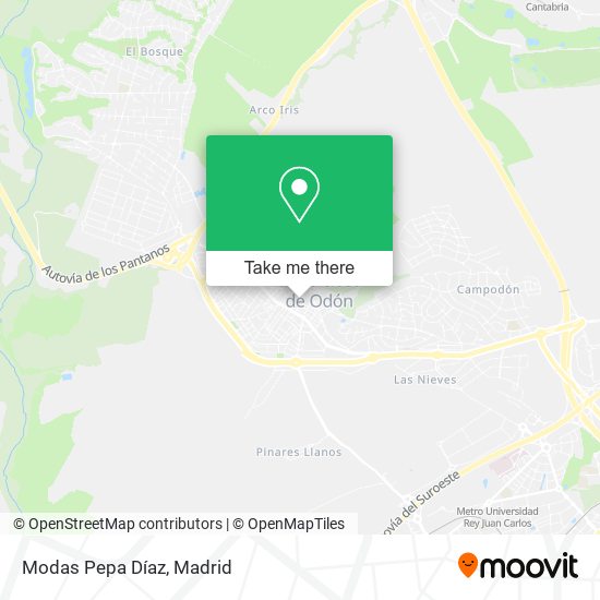 Modas Pepa Díaz map