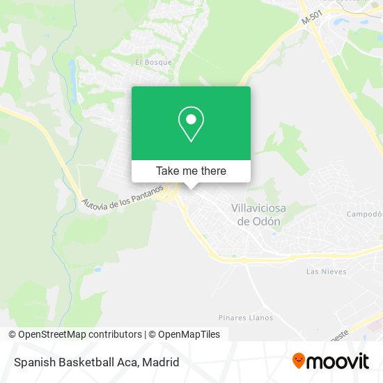 Spanish Basketball Aca map