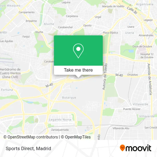Sports Direct map