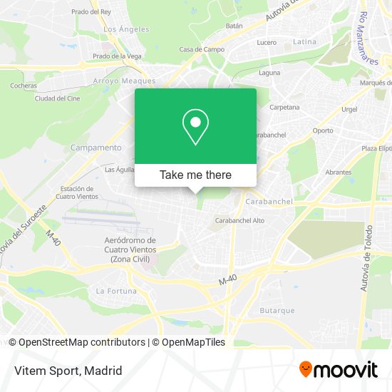 Vitem Sport map