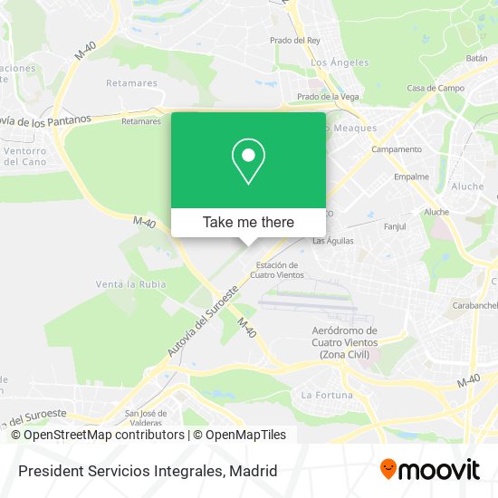 President Servicios Integrales map