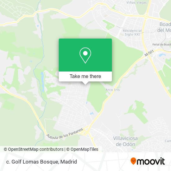 c. Golf Lomas Bosque map