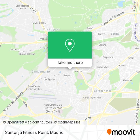 mapa Santonja Fitness Point