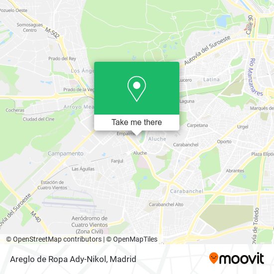 mapa Areglo de Ropa Ady-Nikol