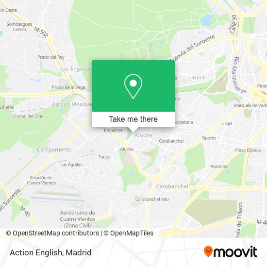 Action English map