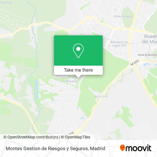 Montes Gestion de Riesgos y Seguros map