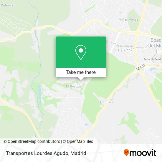 mapa Transportes Lourdes Agudo