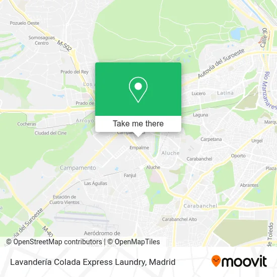 Lavandería Colada Express Laundry map