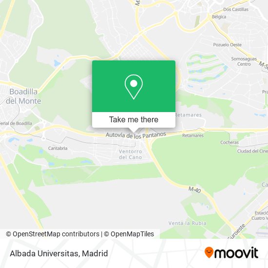 mapa Albada Universitas