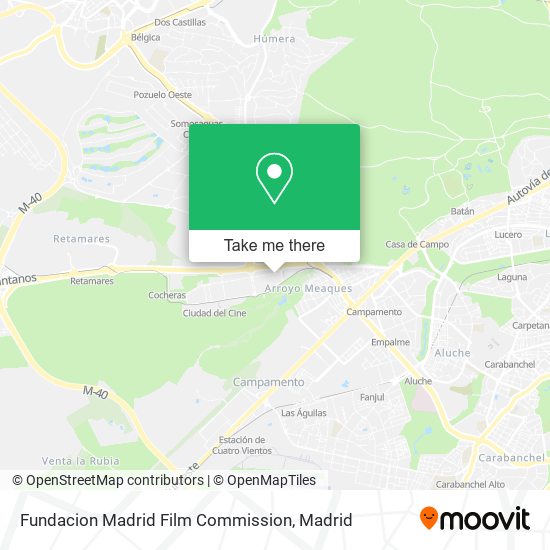 Fundacion Madrid Film Commission map