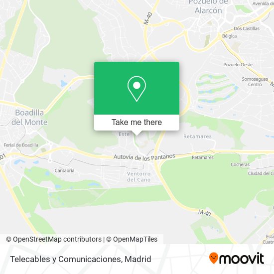 Telecables y Comunicaciones map