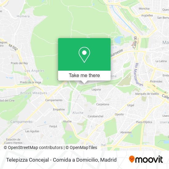 mapa Telepizza Concejal - Comida a Domicilio