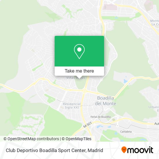 Club Deportivo Boadilla Sport Center map