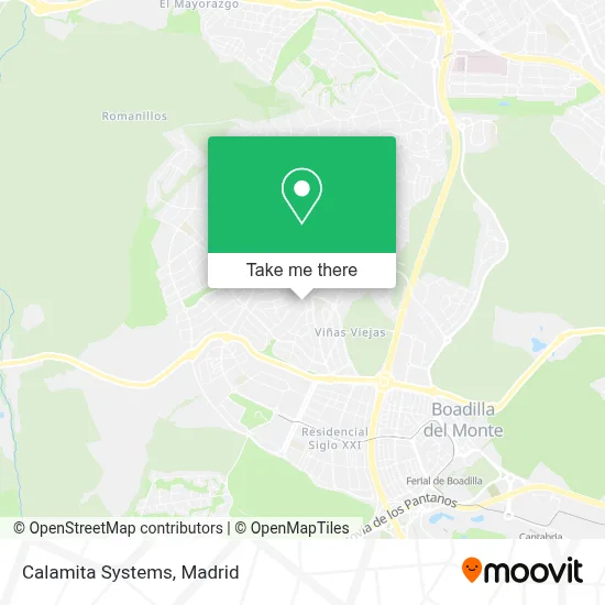 Calamita Systems map