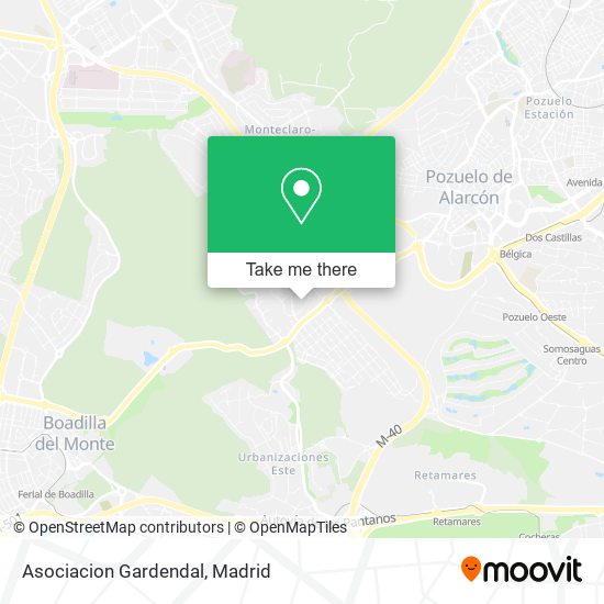 Asociacion Gardendal map