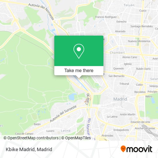 Kbike Madrid map