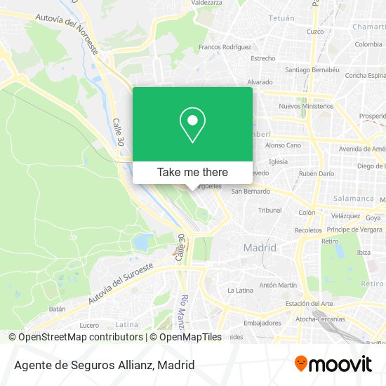 mapa Agente de Seguros Allianz