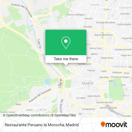 Restaurante Peruano la Morocha map