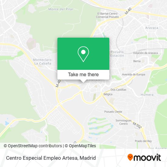 Centro Especial Empleo Artesa map