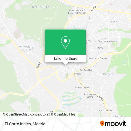 mapa El Corte Inglés